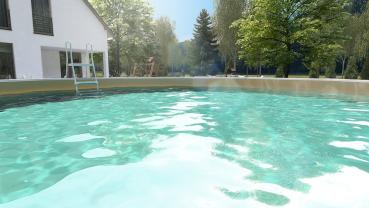 Steinbach Stahlwandpool Set Nuovo de Luxe II Ø 360 x 120 cm Innenfolie sand 012141SA